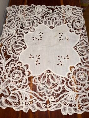 Vintage Handmade Doily Tablecloth